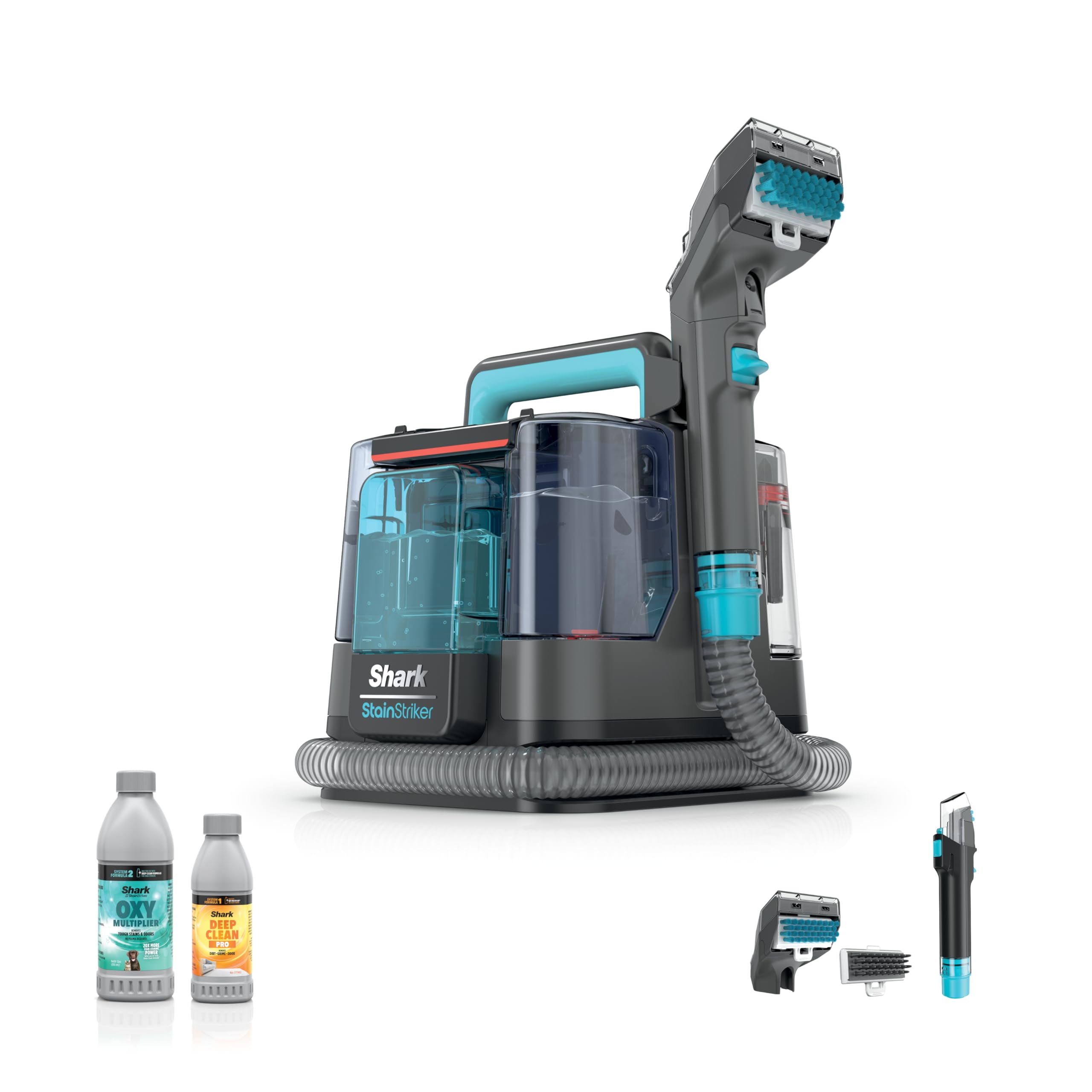 Shark StainStriker front view showing compact portable cleaner for home stain relief
