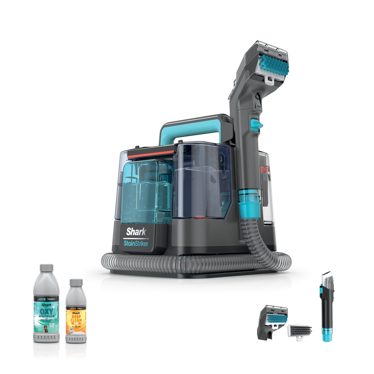 Shark StainStriker front view showing compact portable cleaner for home stain relief