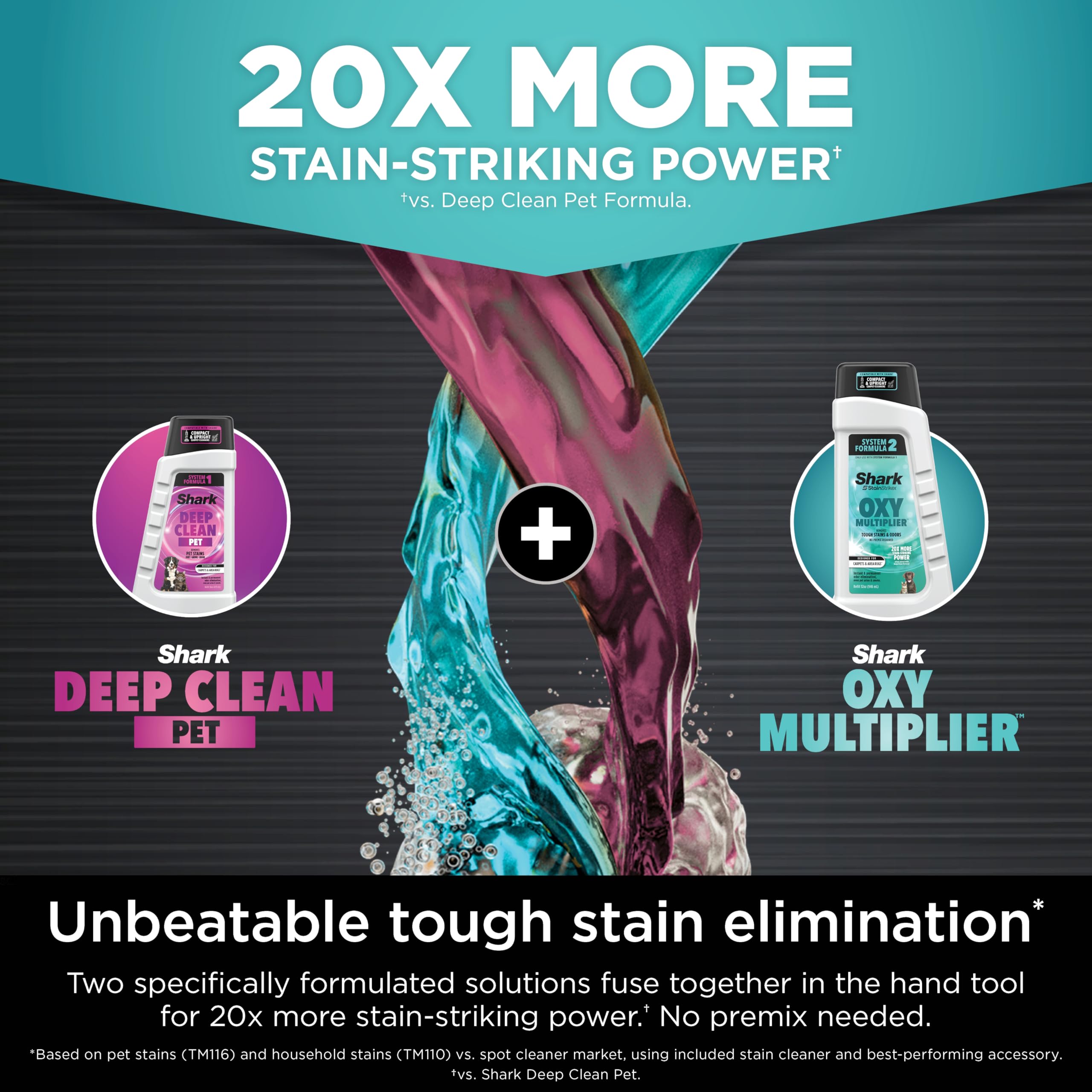 Shark StainStriker HairPro on-board self-cleaning in action simplifies maintenance