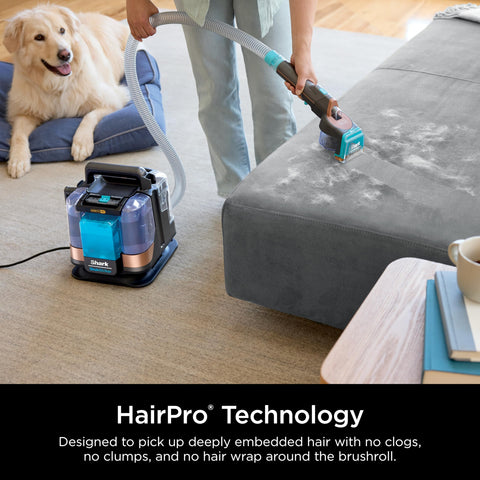 Shark StainStriker HairPro with OXY multiplier handles tougher stains