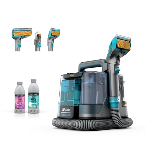 Shark StainStriker HairPro portable cleaner showing compact design for quick spot cleaning
