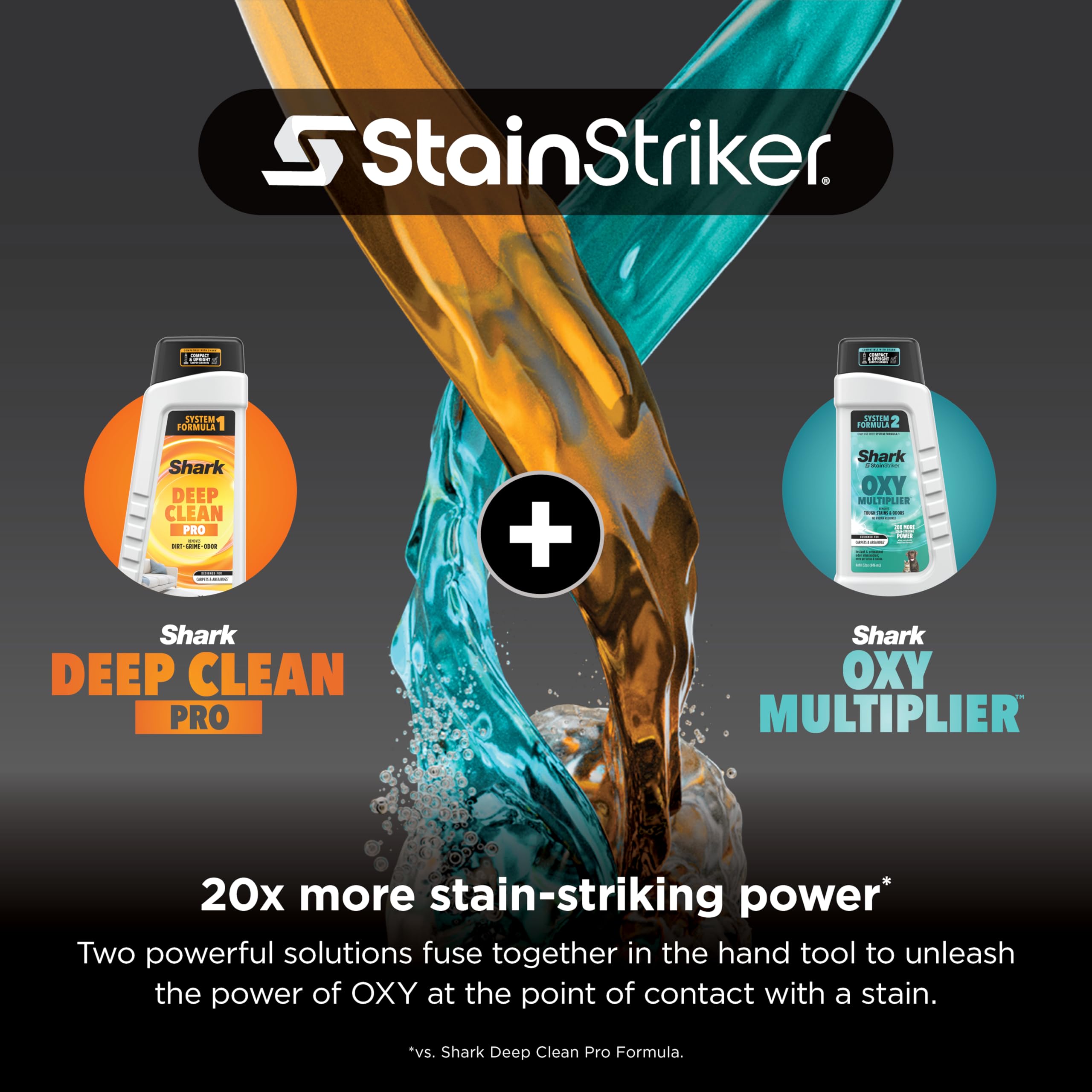 Shark StainStriker on-board self-cleaning in action for quick maintenance