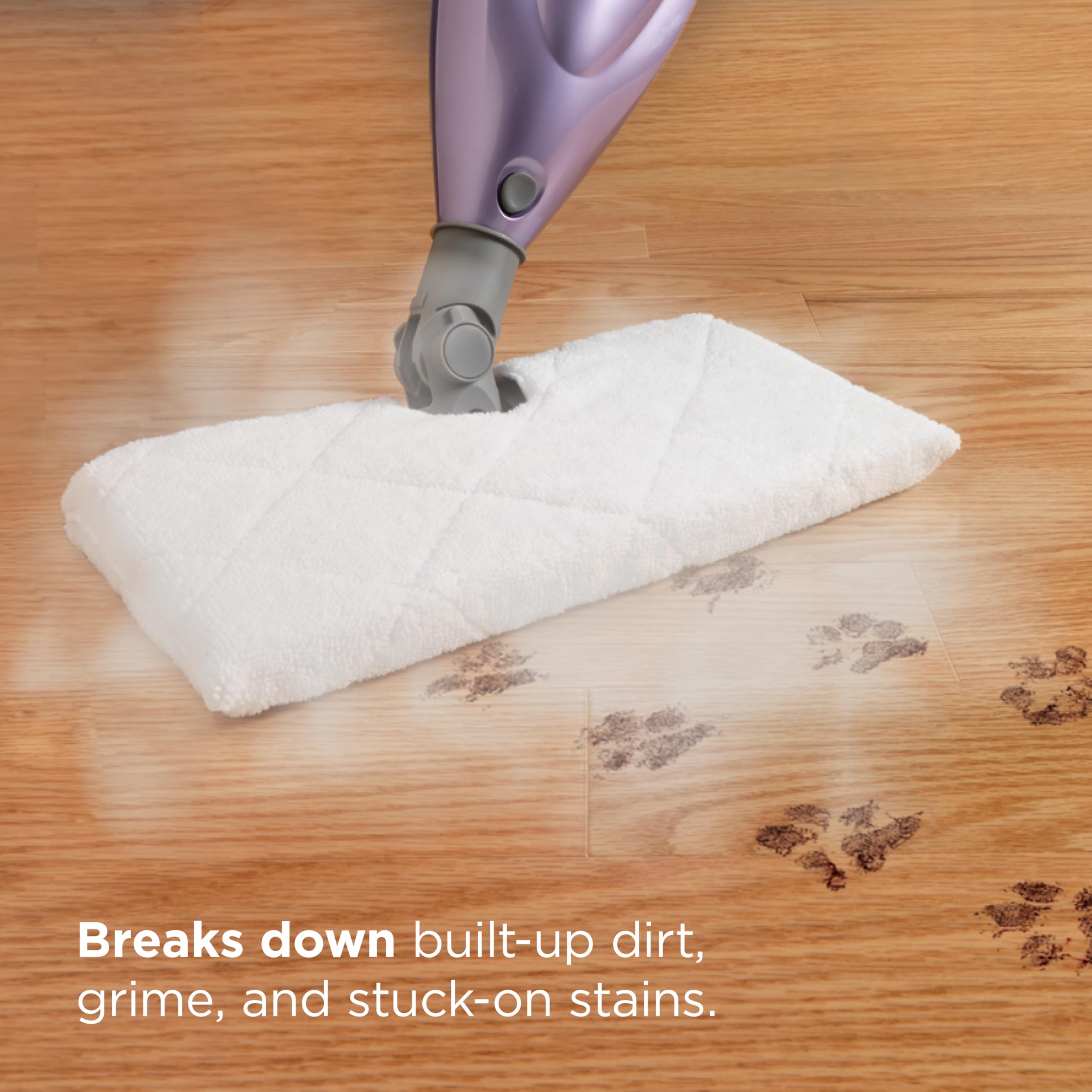 Shark Steam Pocket Mop S3501 swivel steering enables tight-space cleaning.