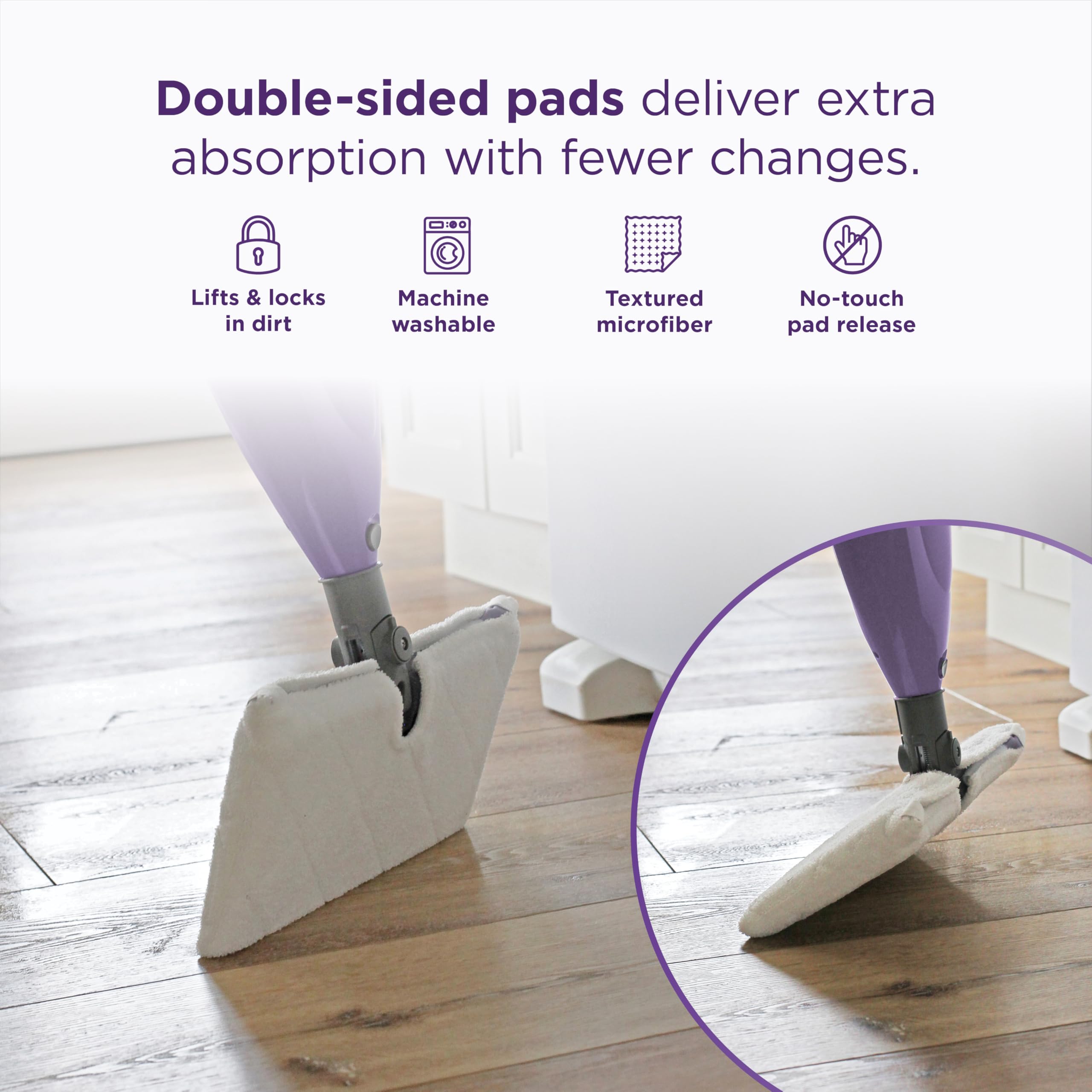 Shark Steam Pocket Mop S3501 water reservoir for continuous steam cleaning.