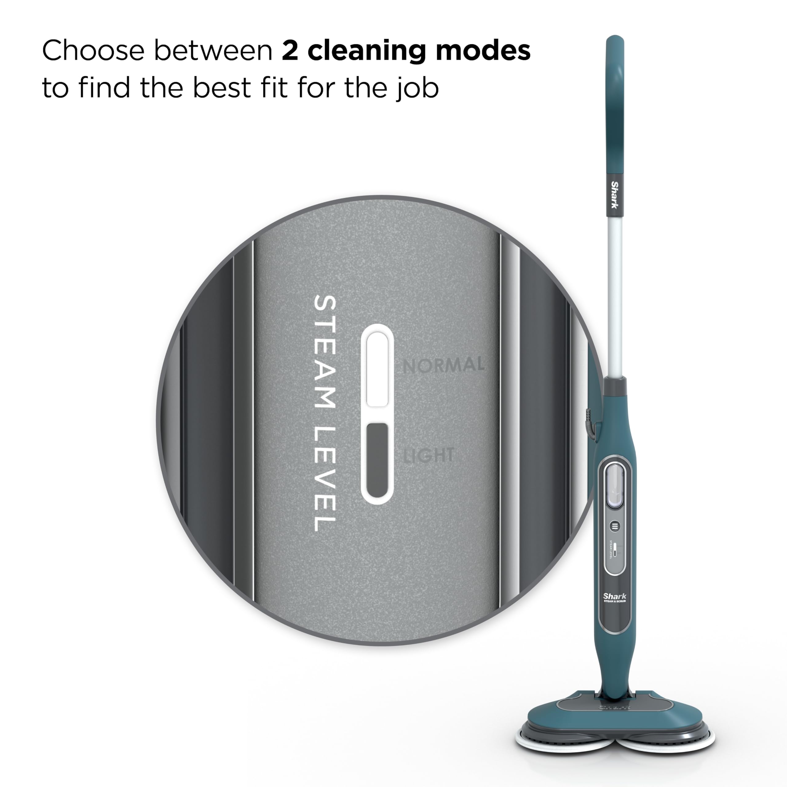 Shark Steam and Scrub mop in-use demonstration on a ceramic tile