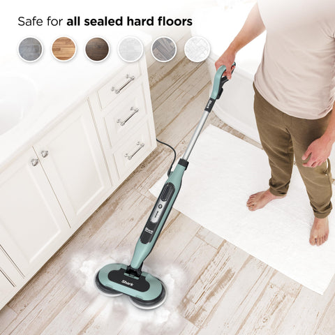 Shark Steam & Scrub mop includes filling flask for quick setup