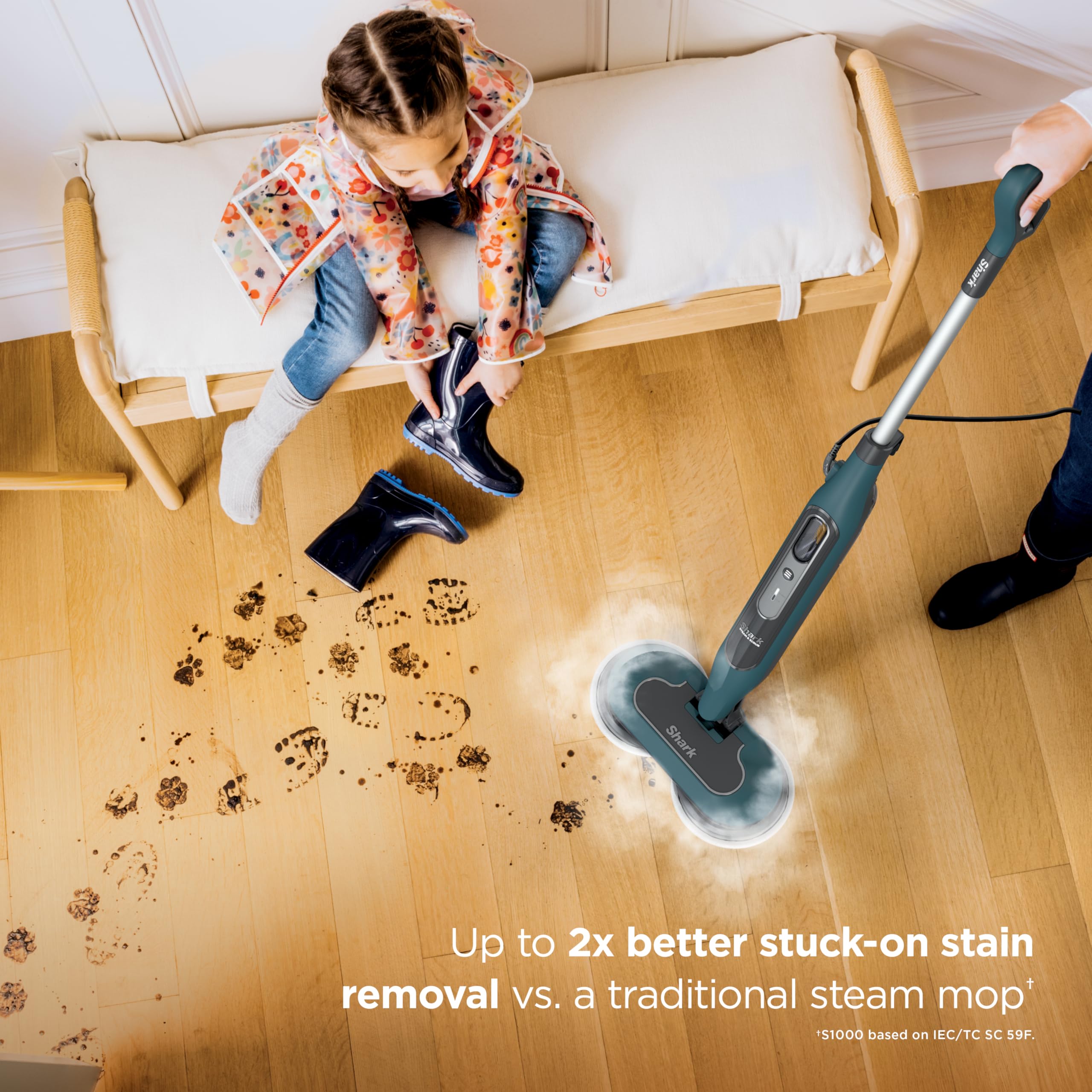 Shark Steam and Scrub mop two steam modes enable quick cleanups