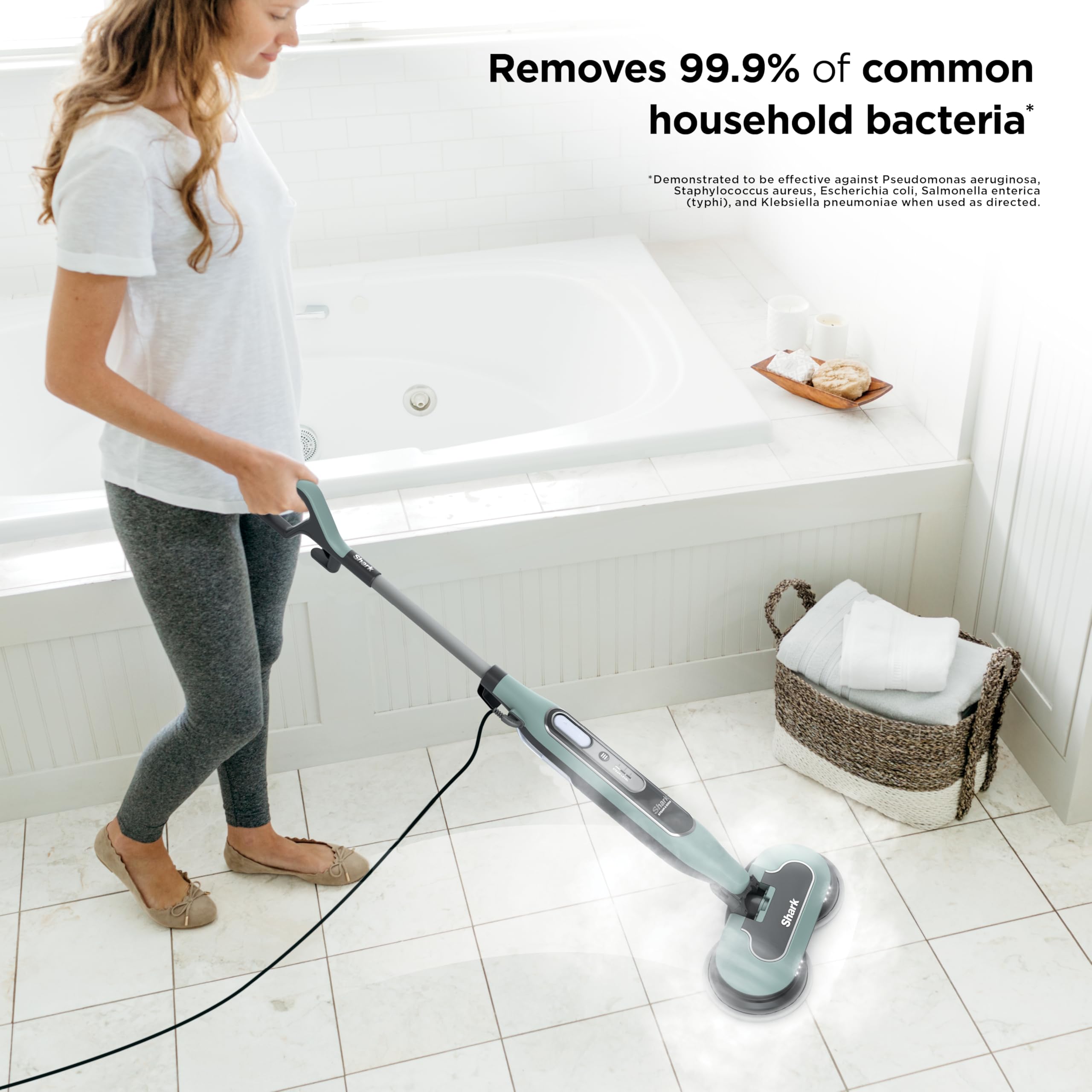 Shark Steam & Scrub mop upright lock for secure storage and easy use