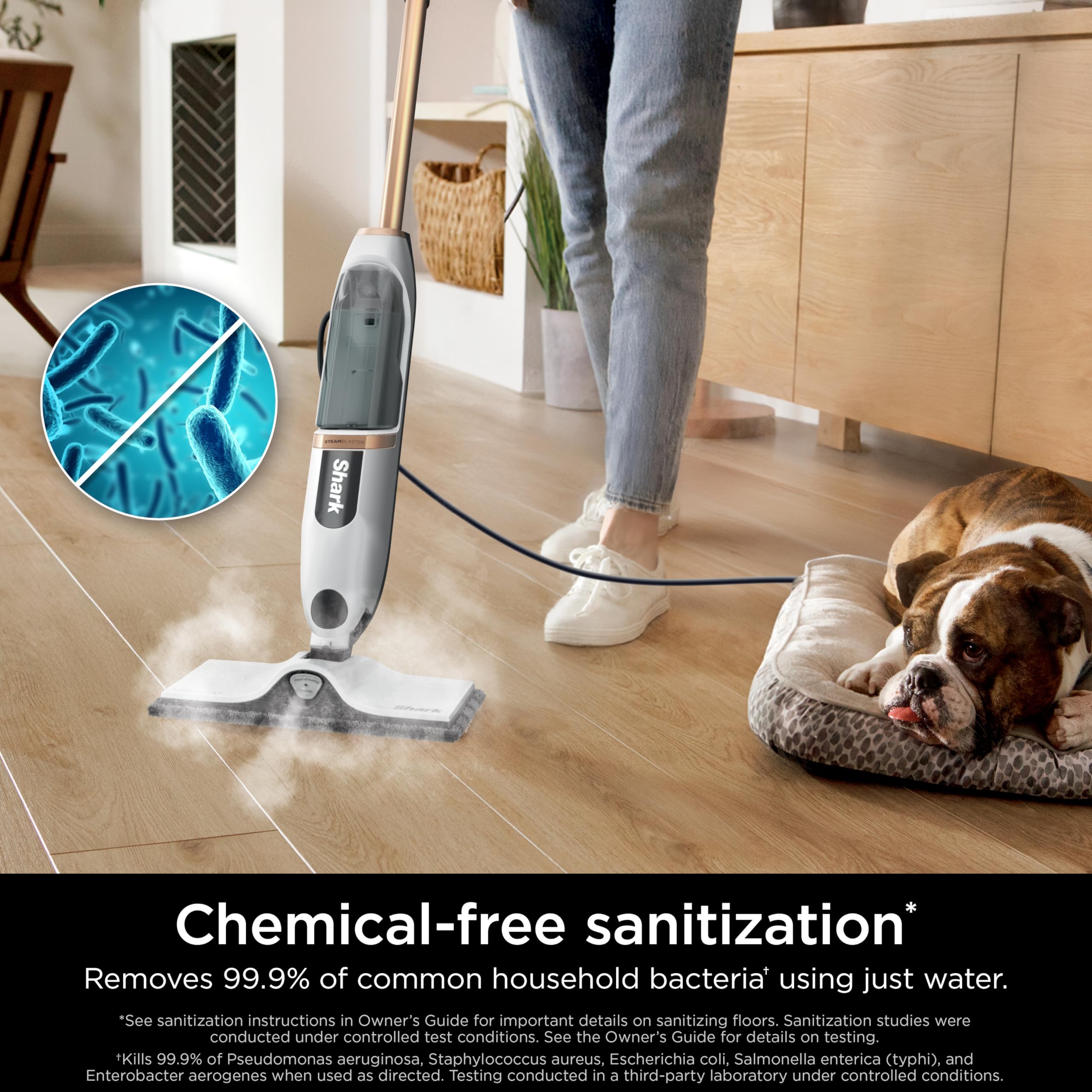 Shark SteamSpot XL removable water tank for longer cleaning sessions