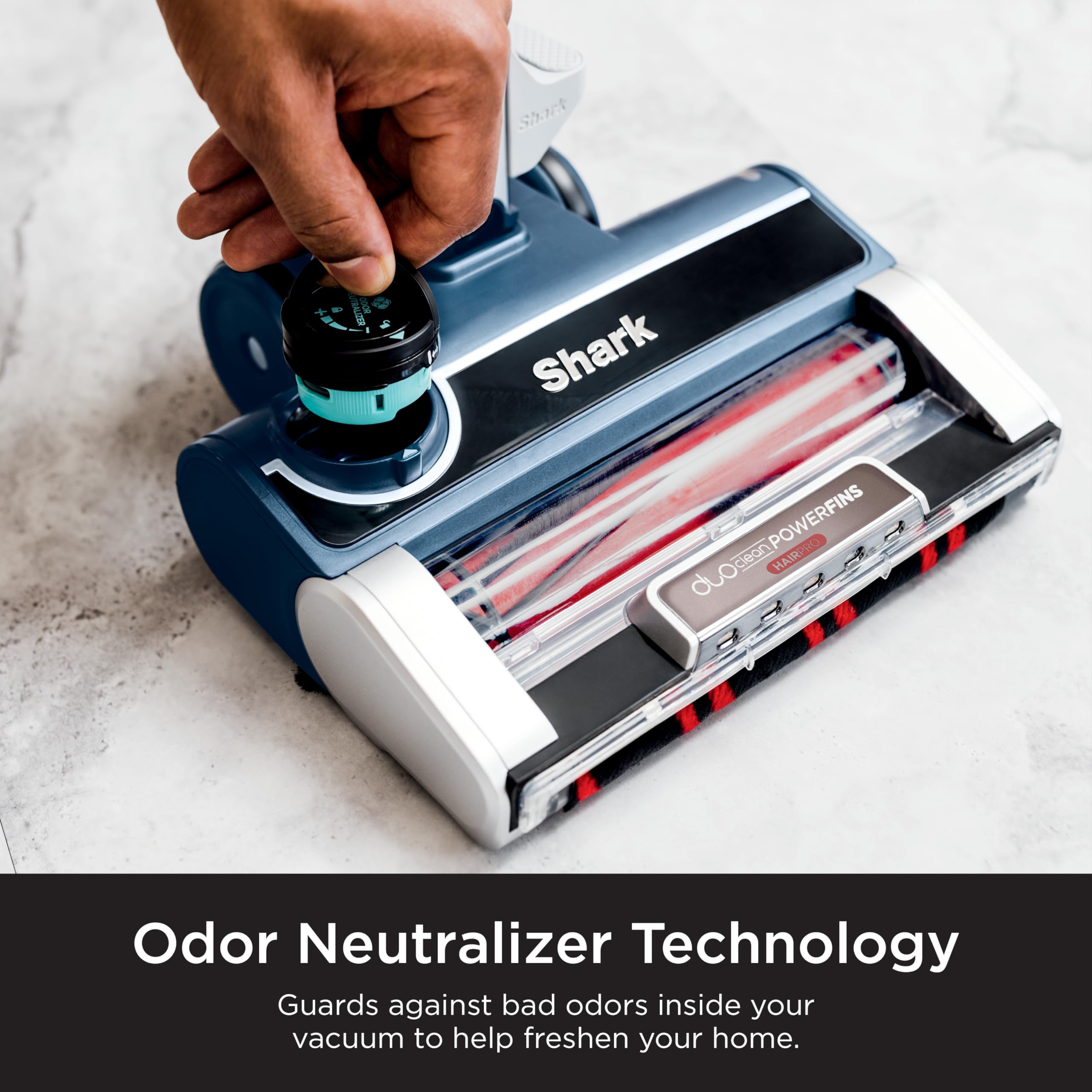 Shark Stratos lightweight handheld vacuum for quick pickups.