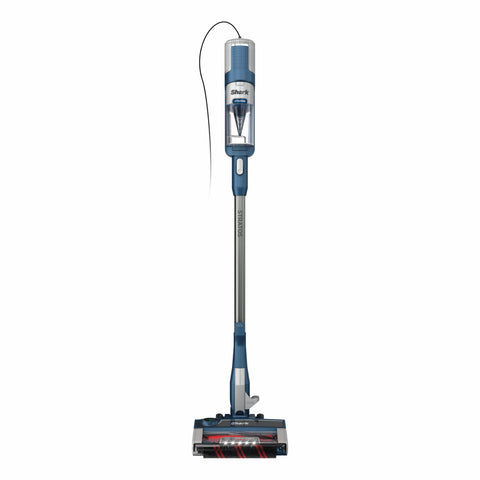 Shark Stratos vacuum nozzle in action for thorough surface cleaning.