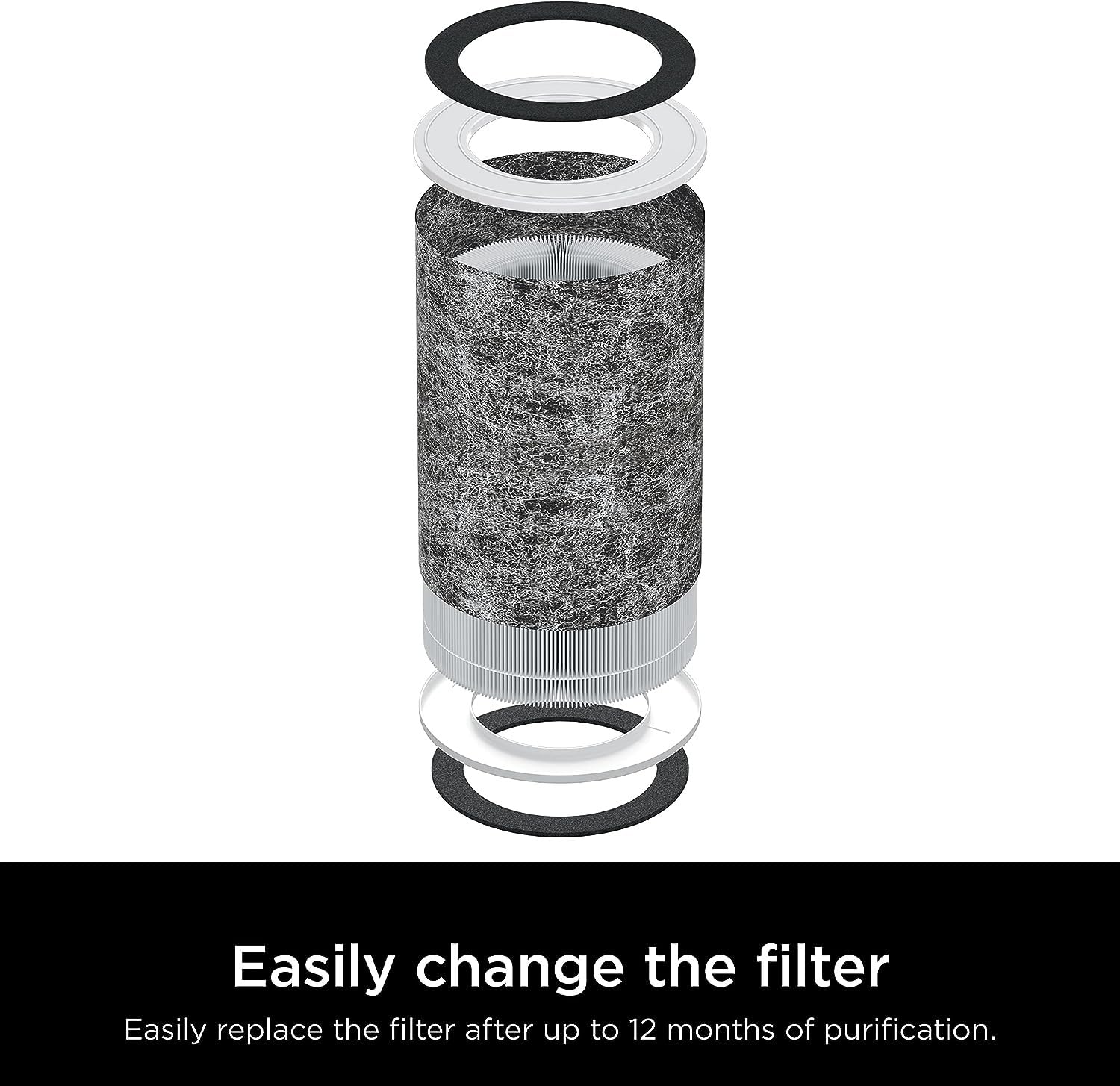 Shark UA205 Nanoseal HEPA Air Purifier Max Clean Sense indicator shows adaptive filtration.