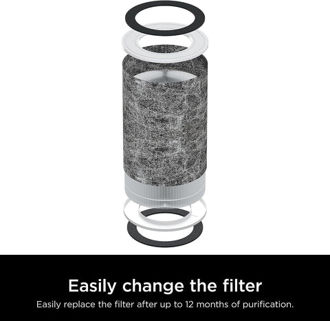 Shark UA205 Nanoseal HEPA Air Purifier Max Clean Sense indicator shows adaptive filtration.