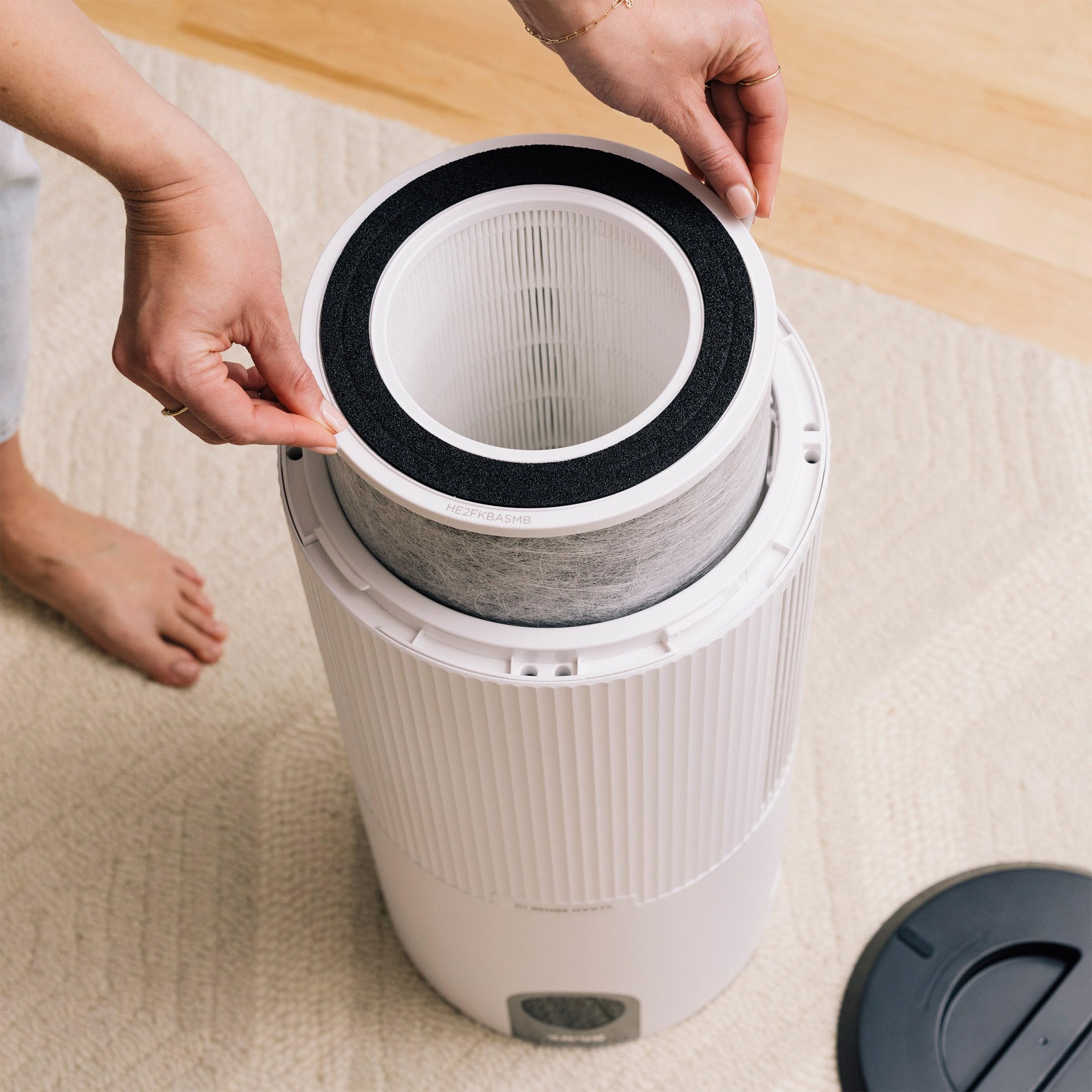 Shark UA205 Nanoseal HEPA Air Purifier Max control panel demonstrates easy, precise controls.