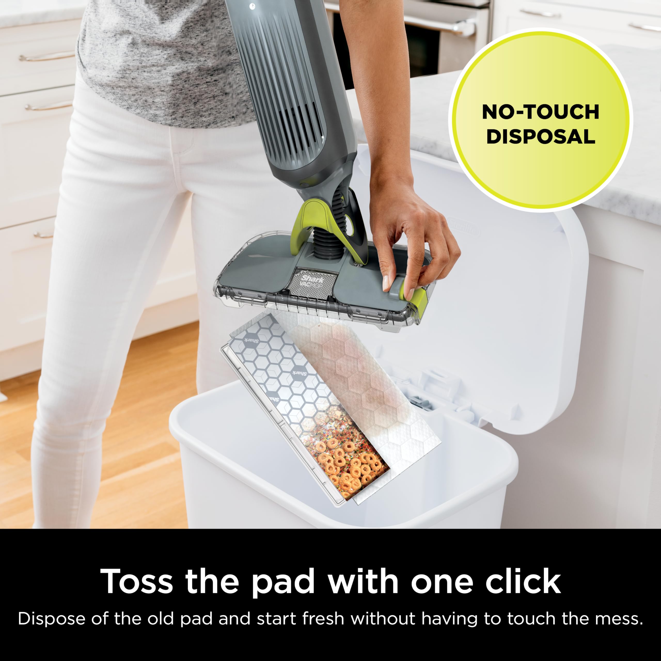 Shark VACMOP cordless movement between rooms without outlets