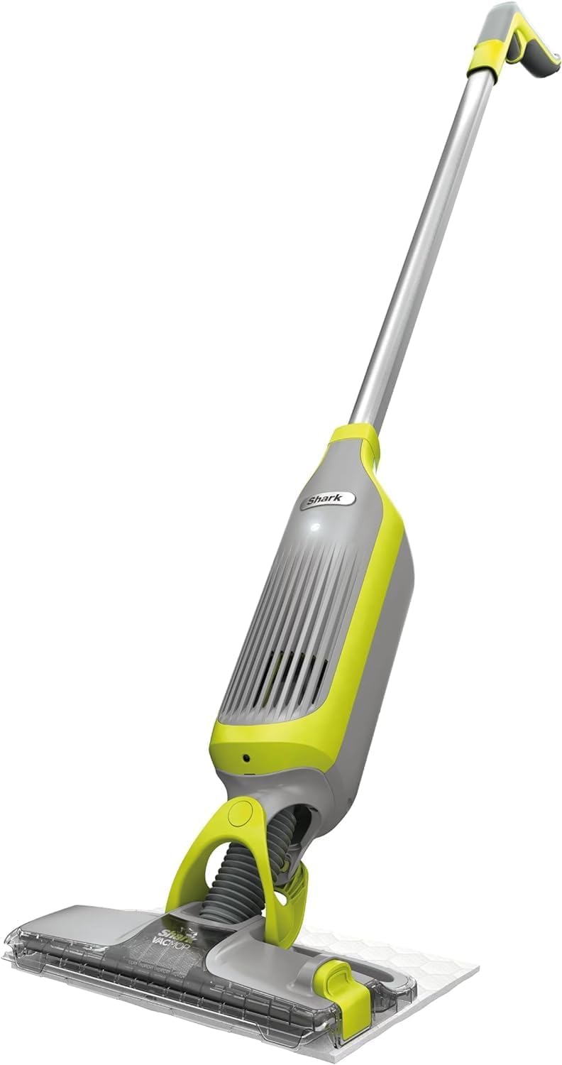 Shark VACMOP with LED headlights revealing hidden dirt on hard floors.