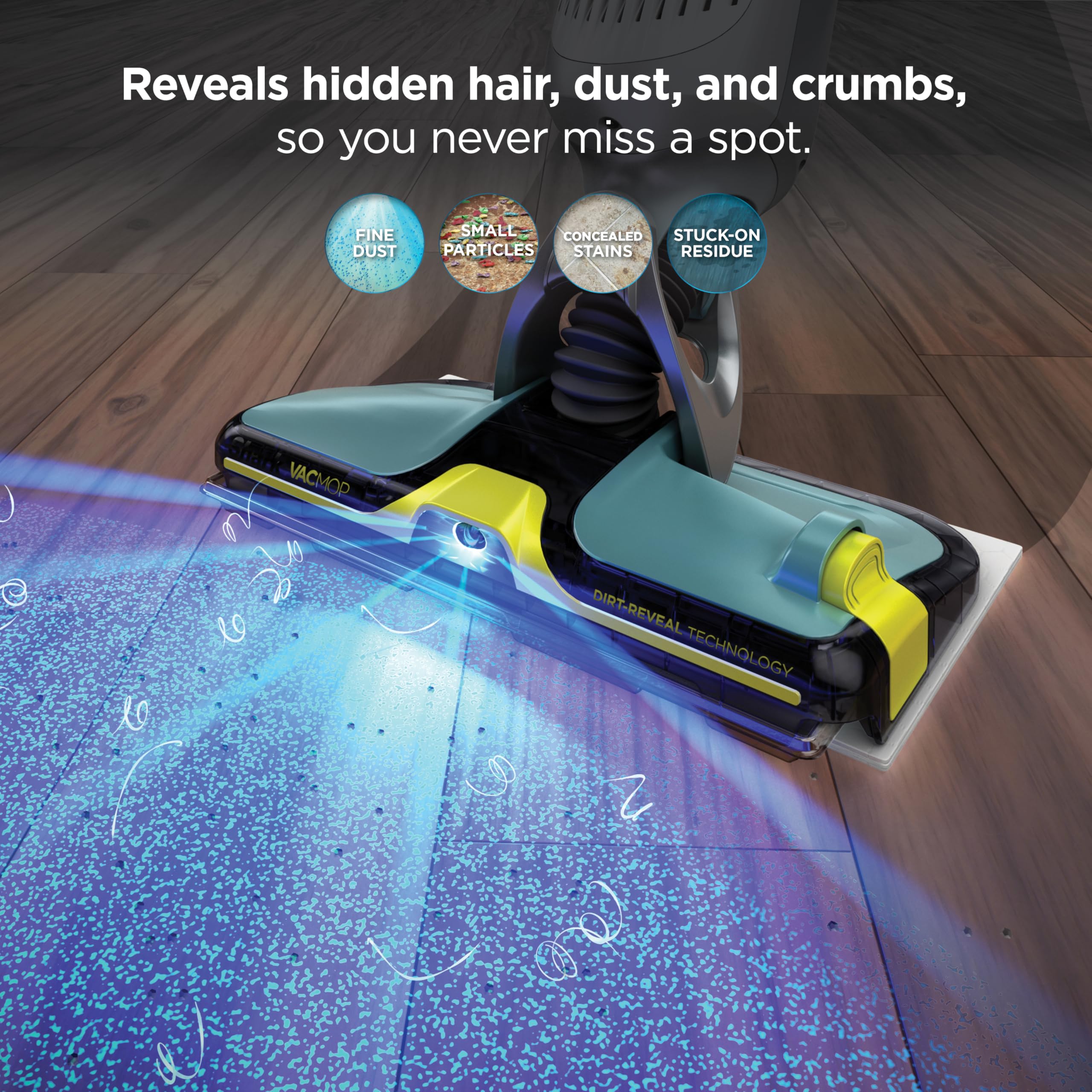 Shark VACMOP Reveal disposable pads ready for quick mess disposal