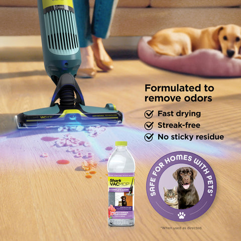 Shark VACMOP Reveal Pet Multi-Surface Cleaning Solution for odors and messes