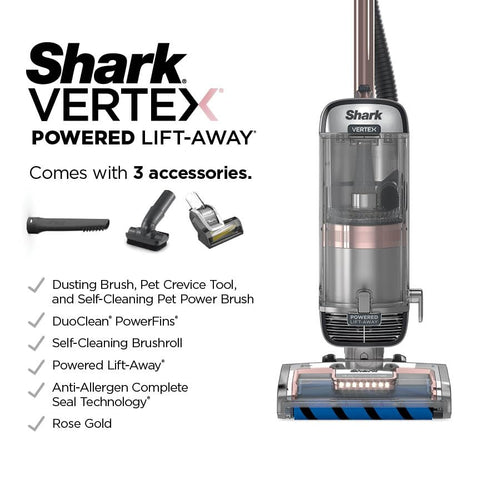 Shark Vertex 1-quart dust cup supports longer, uninterrupted cleaning sessions.