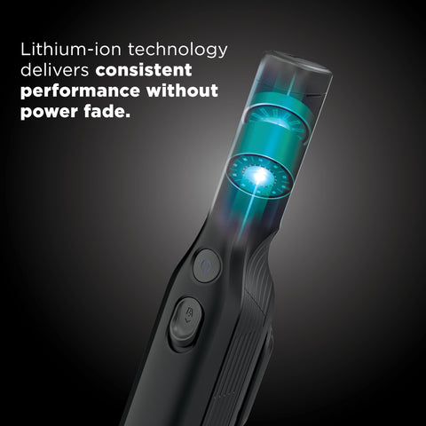 Shark WANDVAC ergonomic handle offers comfortable control during cleaning.