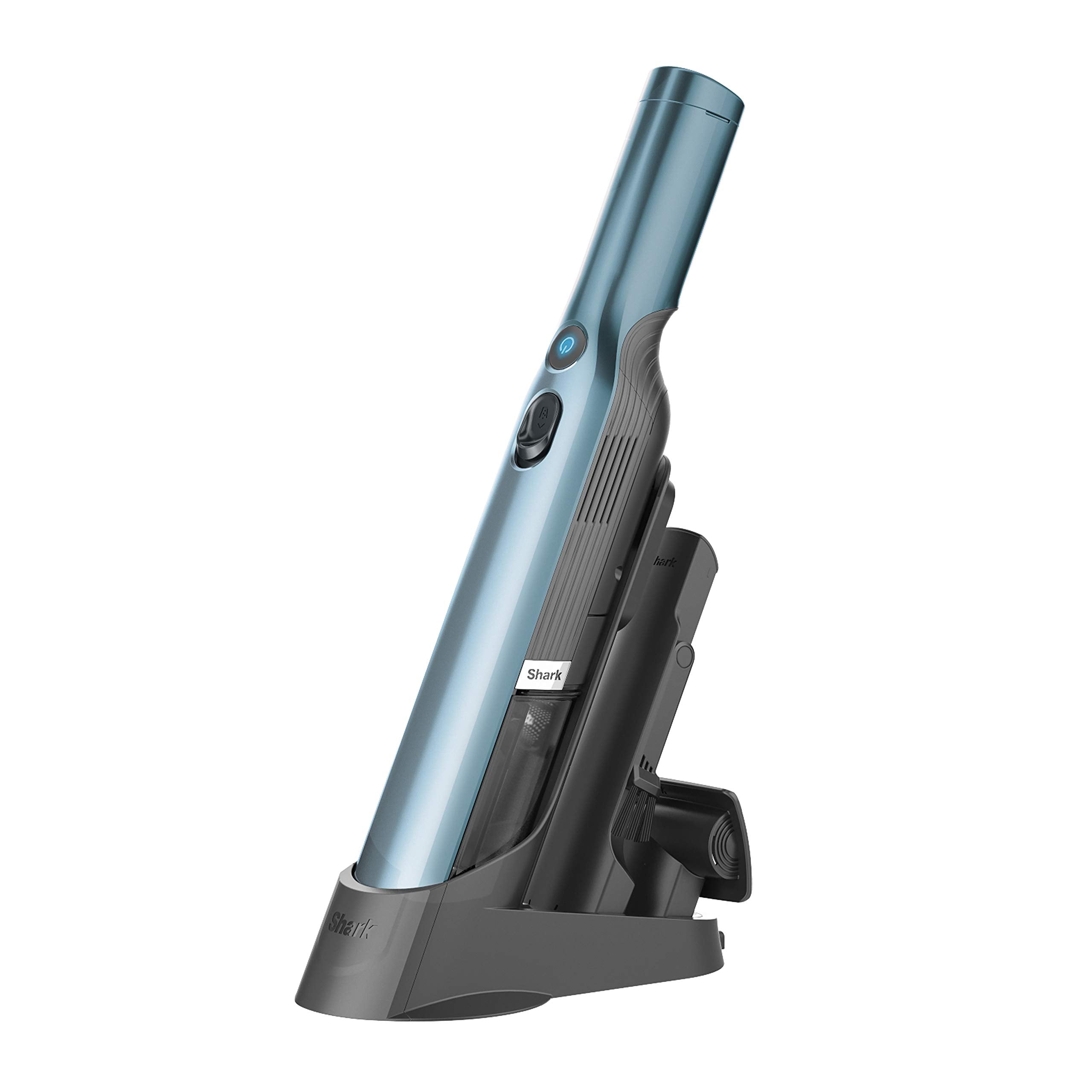Shark WANDVAC handheld vacuum front view showing compact design for easy storage