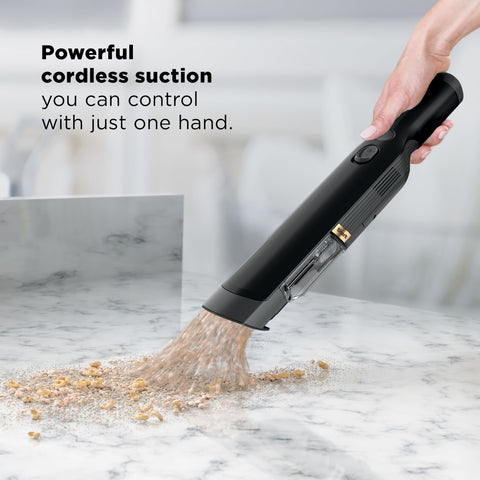 Shark WANDVAC pet hair tool targets upholstery and carpets for efficient pickup.