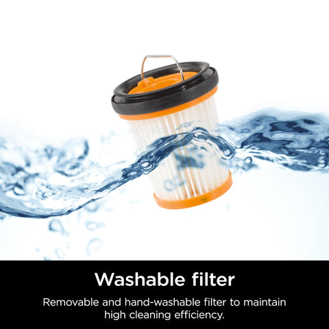 Shark WANDVAC LED battery indicator guides charging and usage.