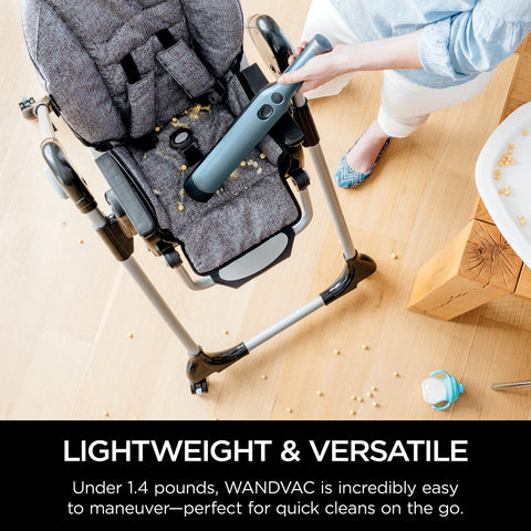 Shark WANDVAC with one-touch empty button for simple debris disposal