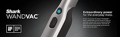Shark WV201 Wandvac charging dock keeps the unit ready for storage and use.