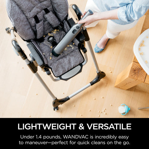Shark WV201 Wandvac detachable dust cup demonstrated for easy emptying