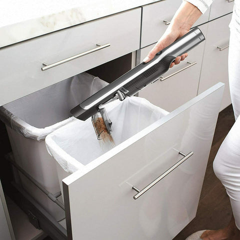 Shark WV201 Wandvac detachable dust cup makes maintenance easy.