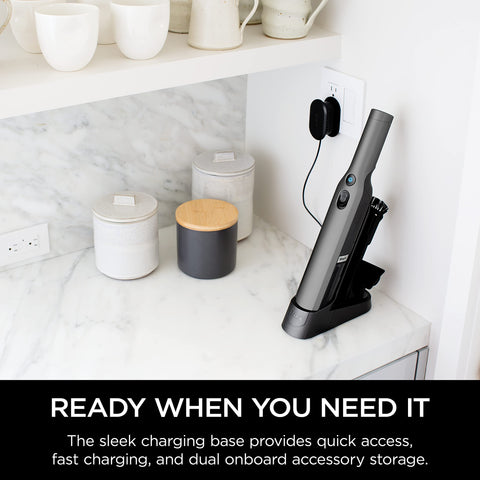 Shark WV201 Wandvac handheld vacuum side view highlighting portable cordless design