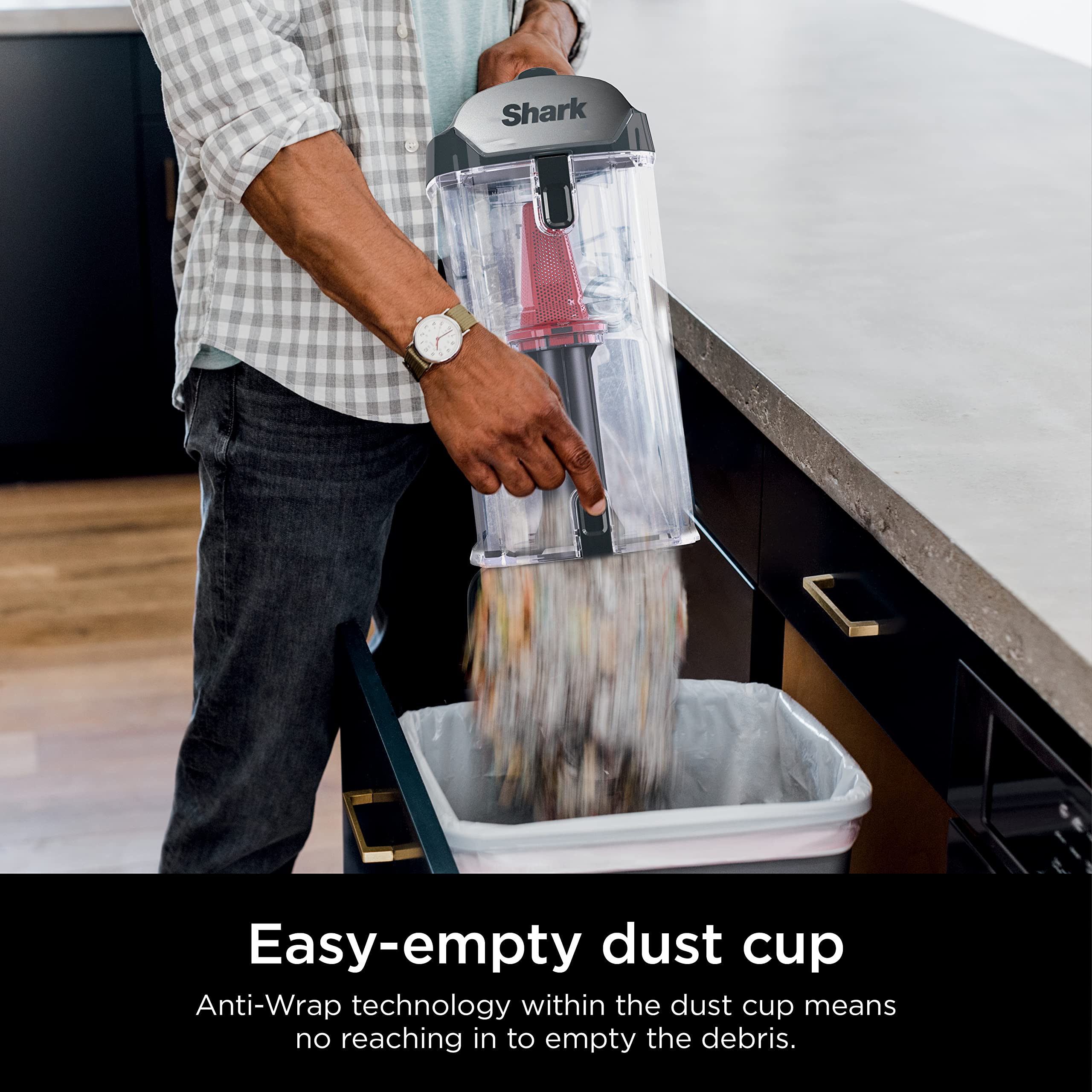 Shark ZU102 3XL dust cup for longer cleaning sessions.