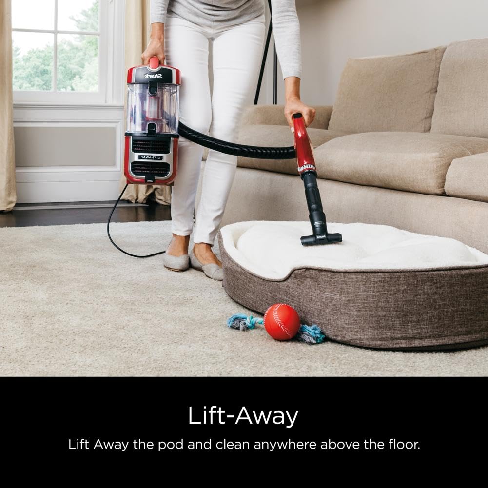 Shark ZU561 Lift-Away mode for above-floor cleaning on furniture.