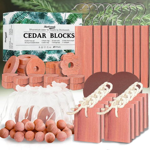 SHARKWOODS cedar blocks in a drawer refresh fabrics with natural aroma
