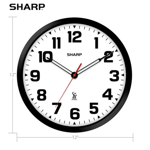 Sharp Atomic clock battery compartment illustrating simple, reliable power.