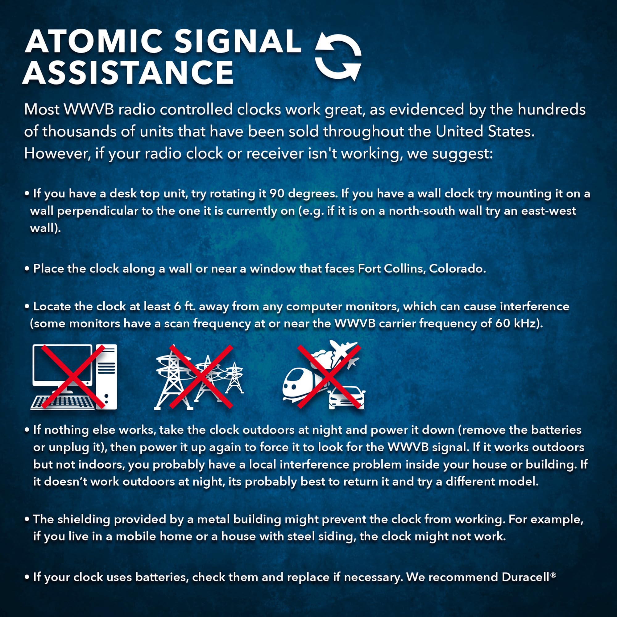 Sharp Atomic Clock quick-start guide accelerates setup and use.