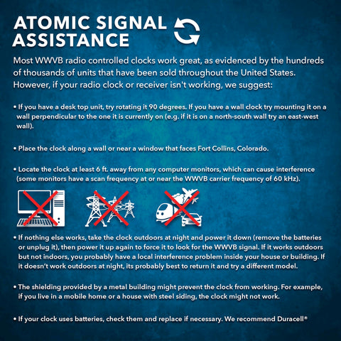Sharp Atomic Clock quick-start guide accelerates setup and use.