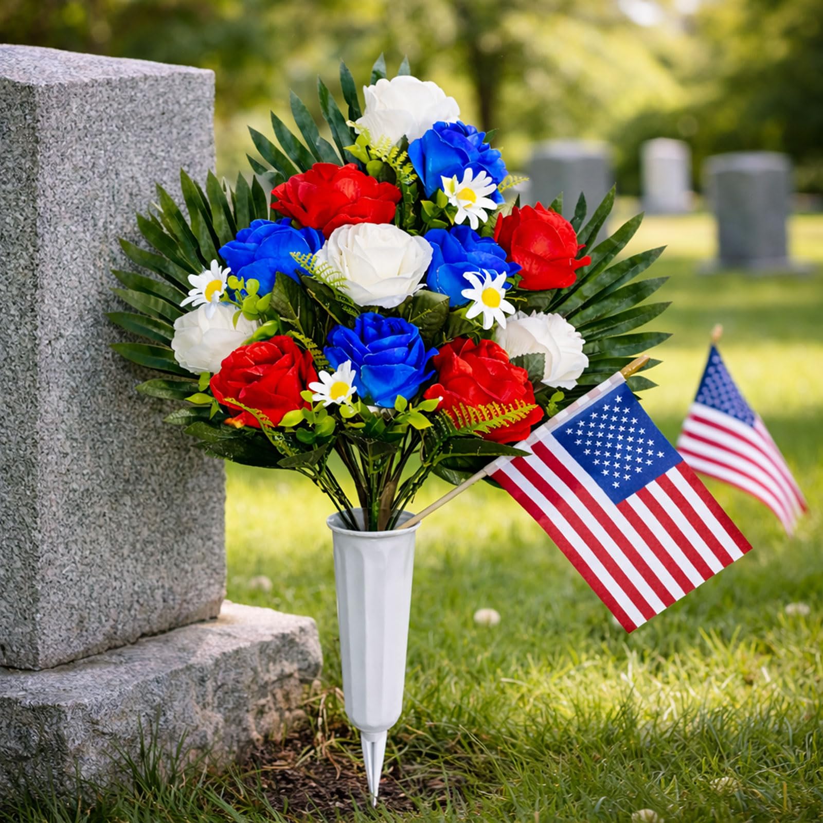 SharpRealm durable artificial flowers provide lasting color without watering or ongoing care.