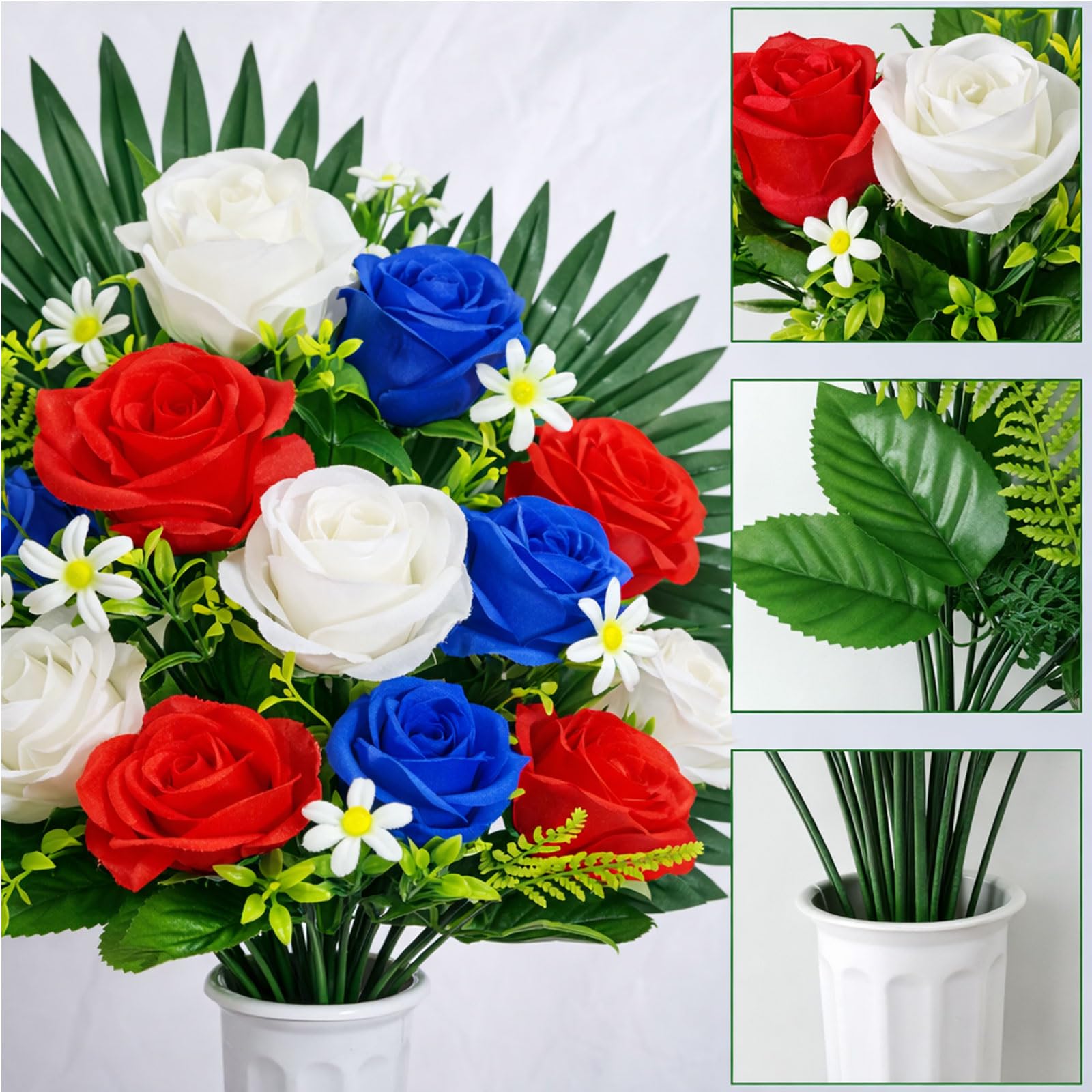 SharpRealm grave-site floral tribute includes a sturdy base for easy placement.