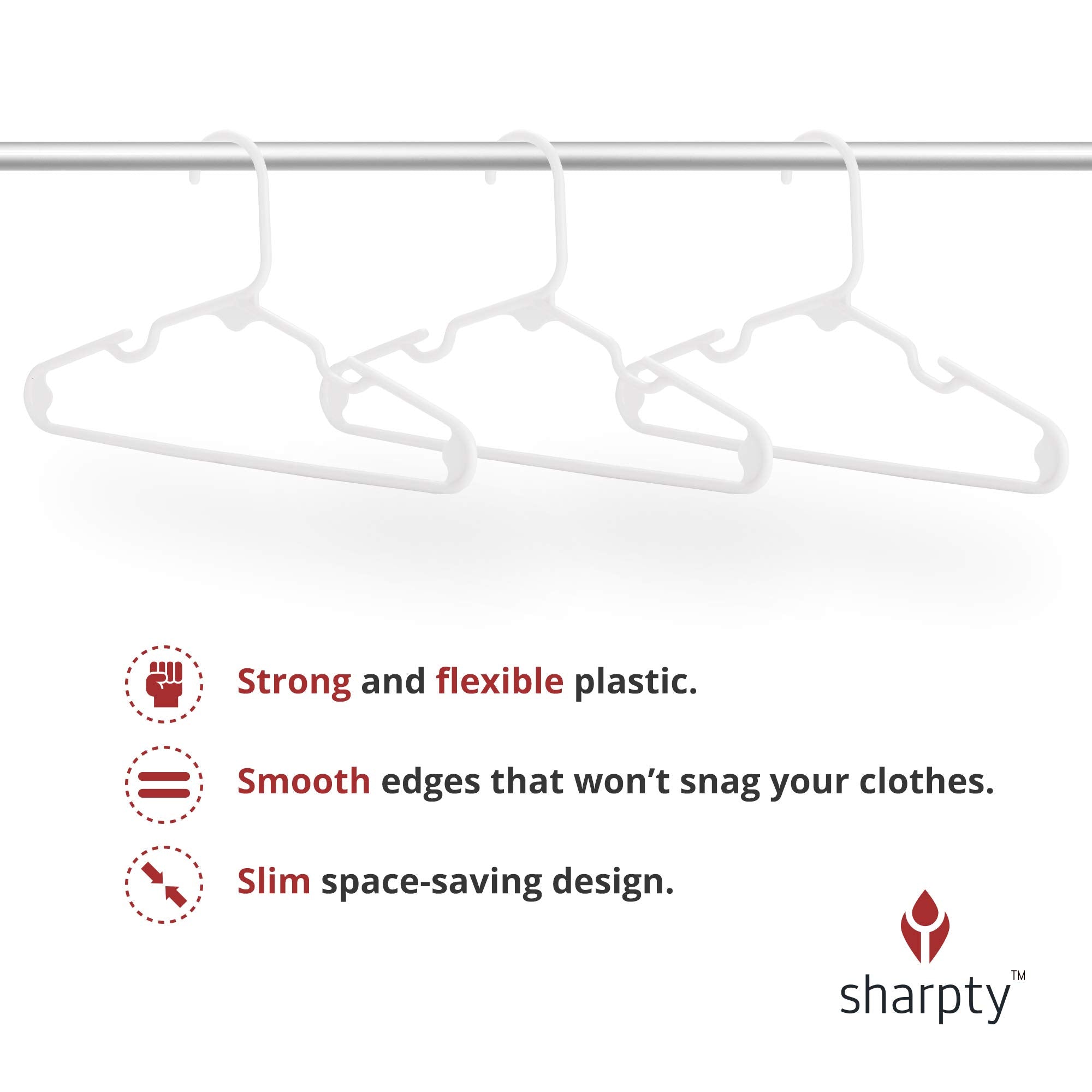 Durable white design prevents staining on children's clothing.