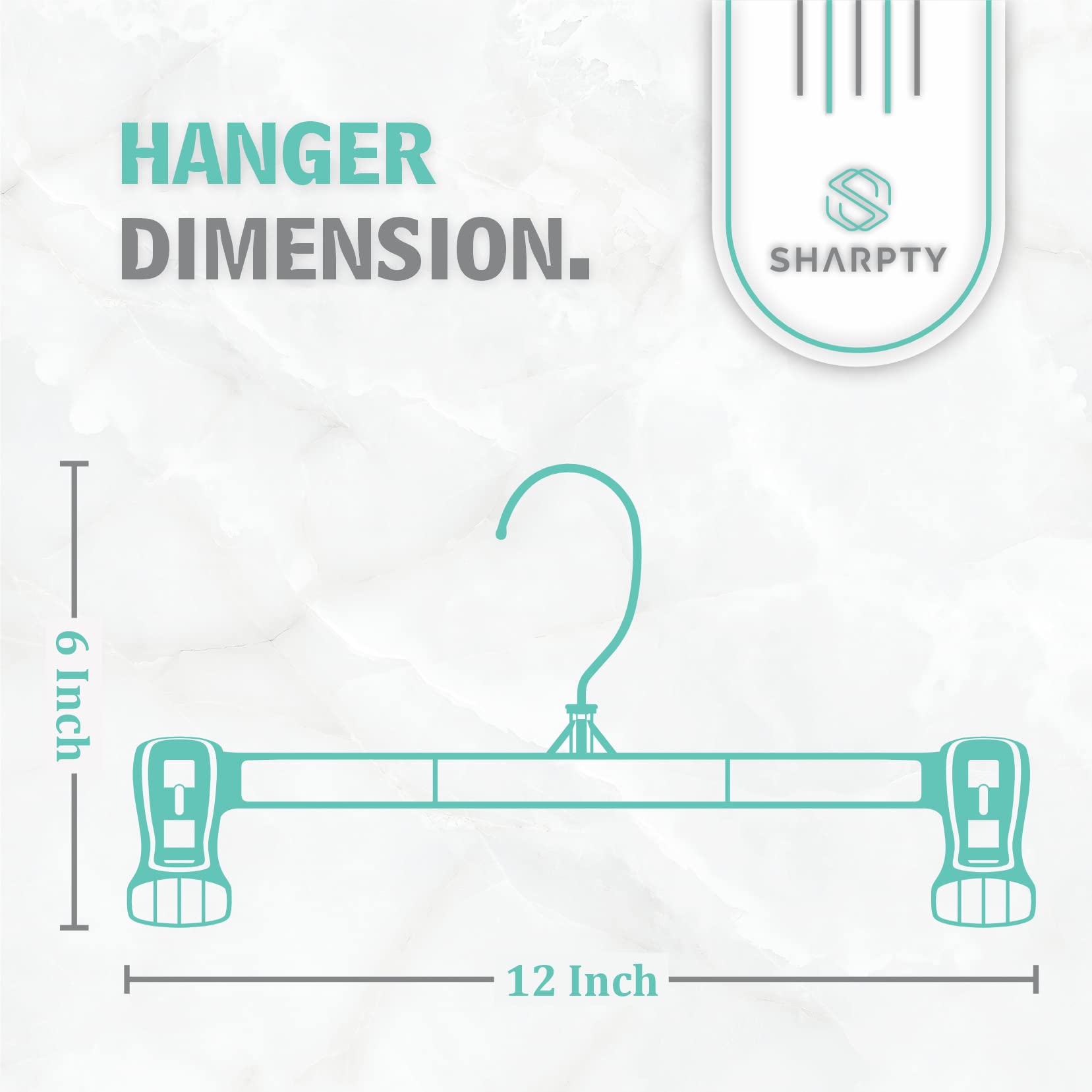 Sharpty non-slip clip system secures delicate fabrics without pinching or damage.