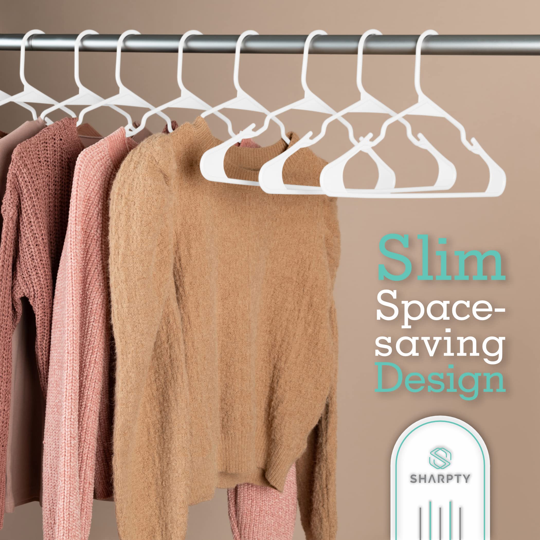 Sharpty embedded grooves secure straps and belts for tidy storage.