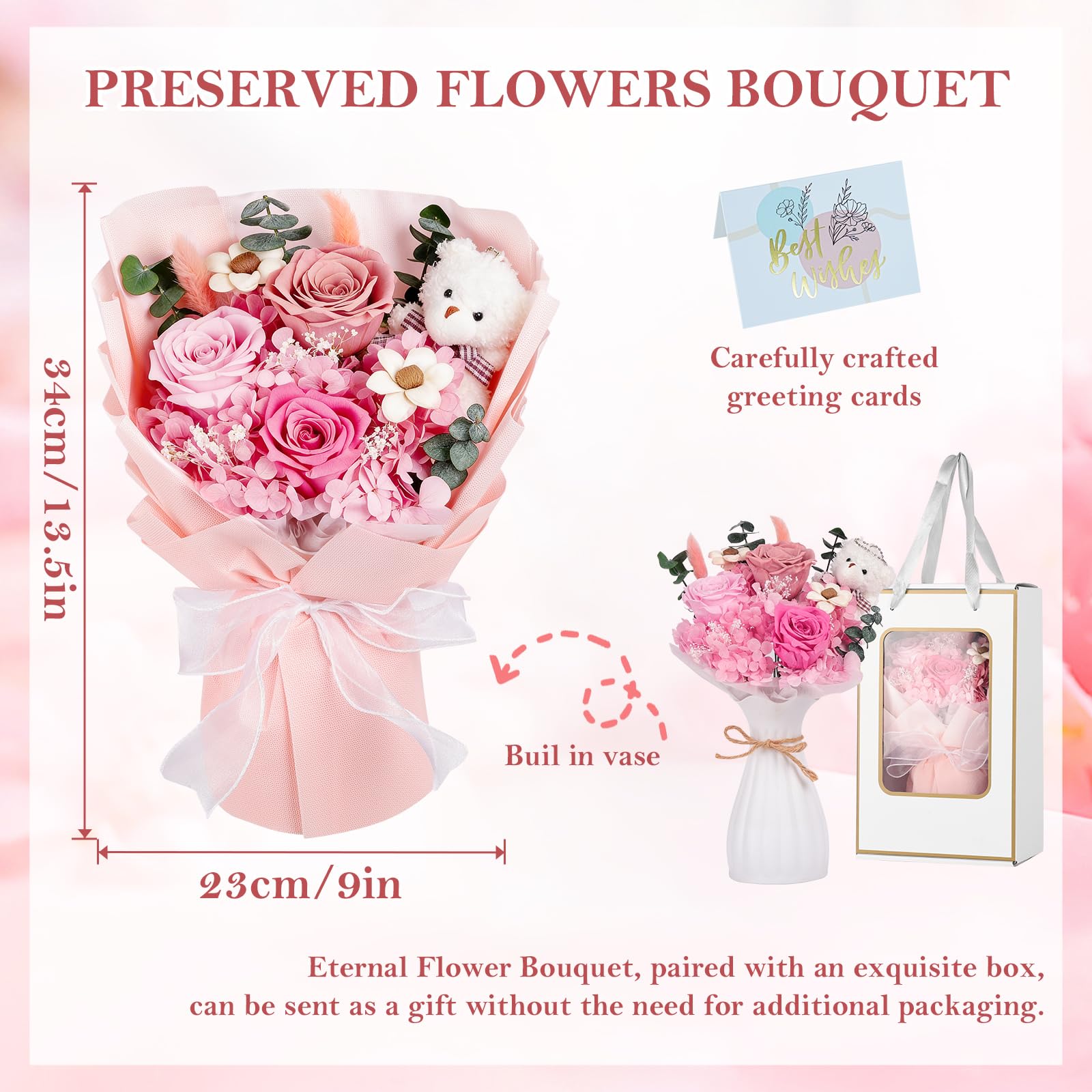 Shearly valentines-day gift-ready bouquet for loved ones.