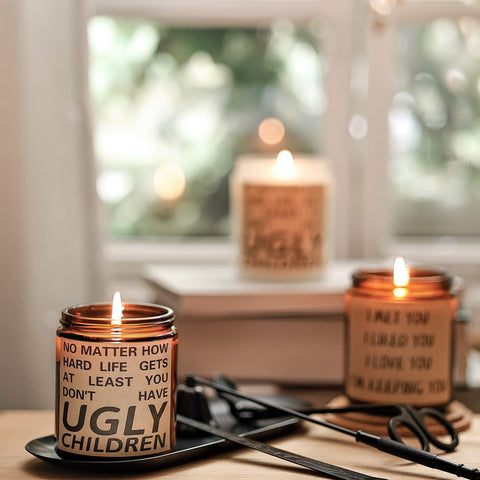 Sheartoumen gift box and card candle ready for gifting.