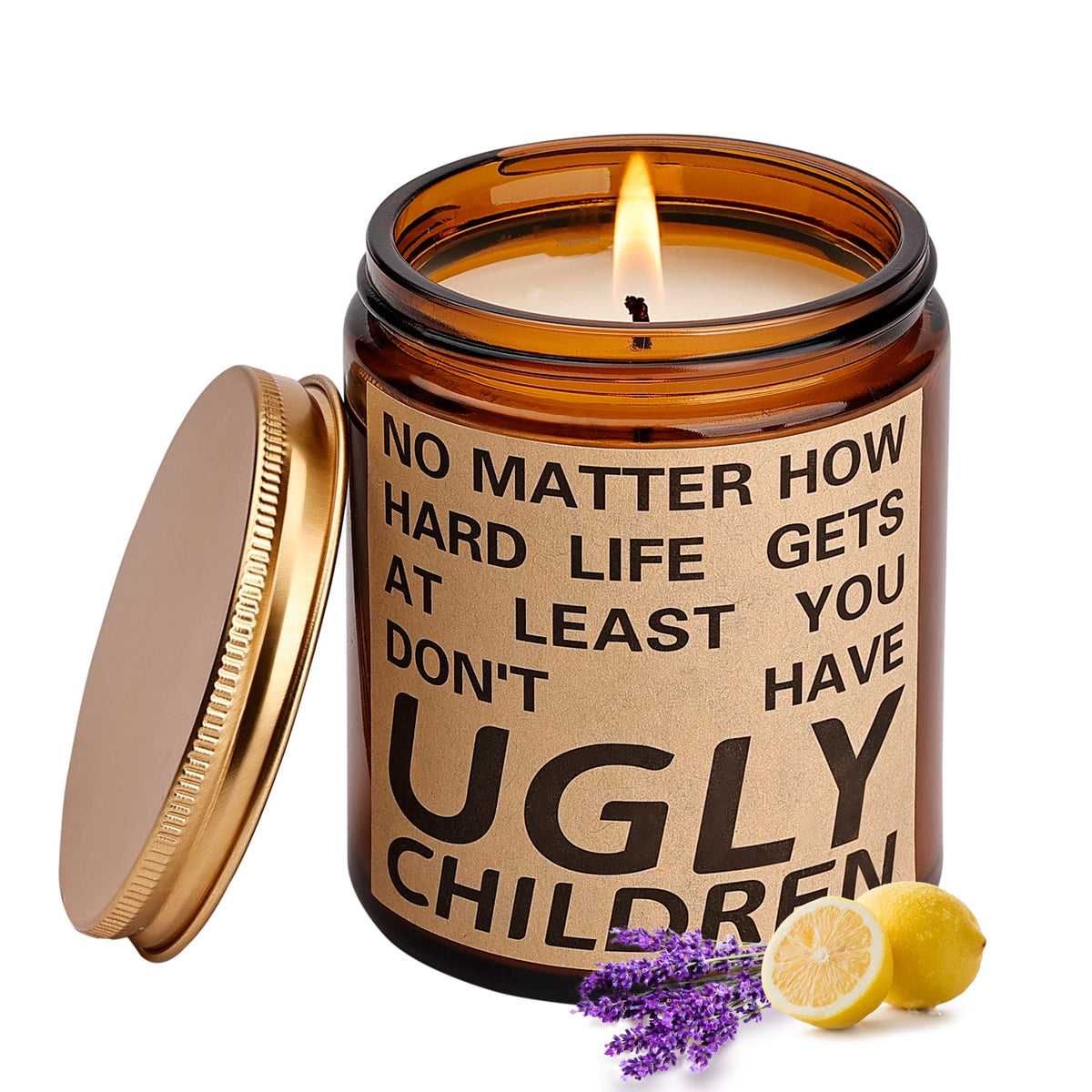 Sheartoumen Mother's Day lavender soy candle in a gift box for mom.