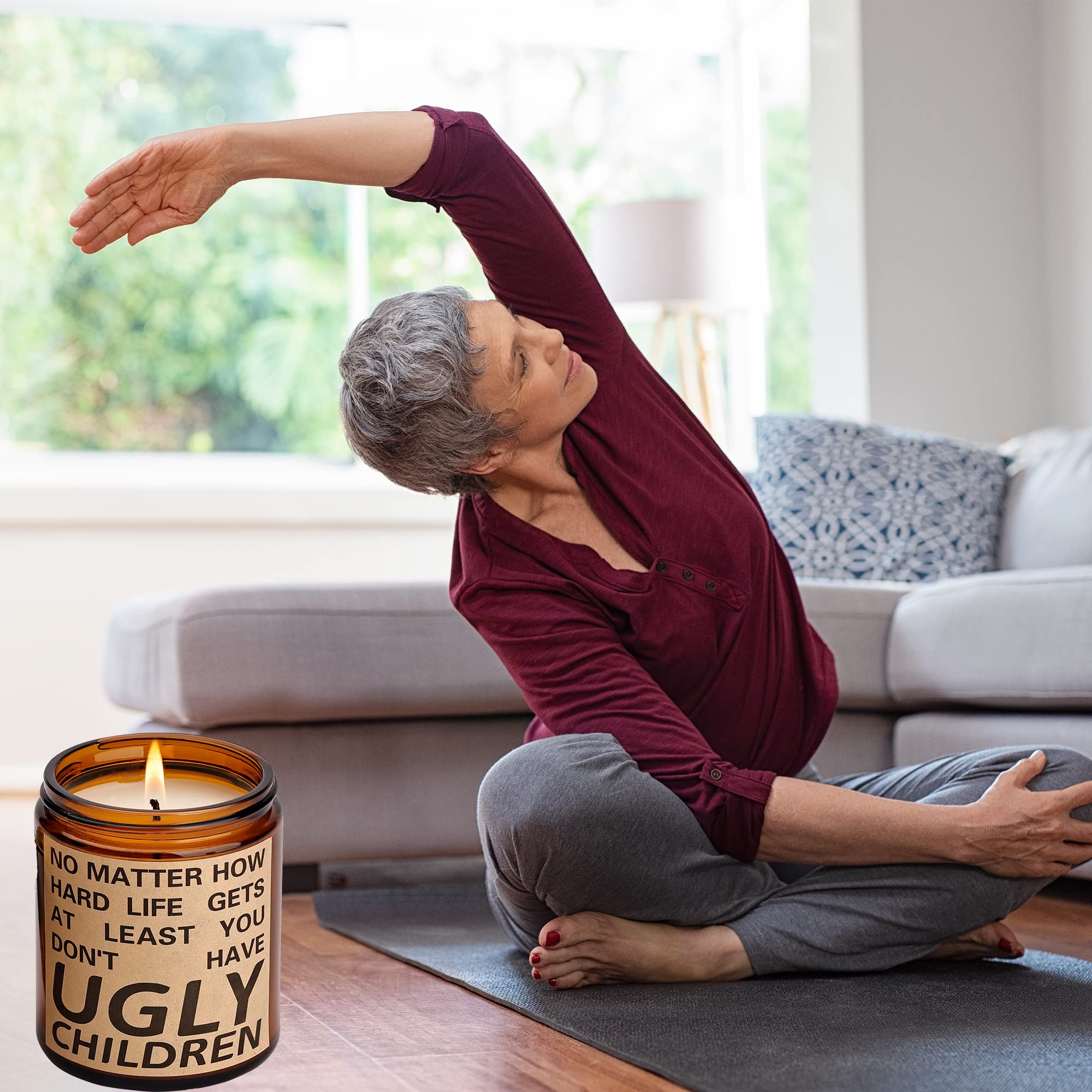 Sheartoumen natural soy wax 7 oz jar for long-lasting aroma.