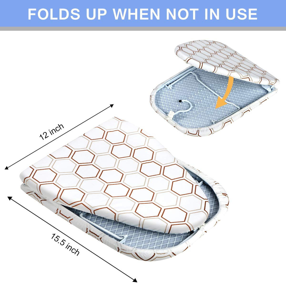 SheeChung removable cotton cover provides a smooth, durable ironing surface.