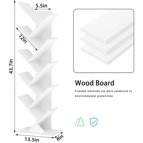 SHEEPAM anti-tip design keeps the tall shelf safe around children.