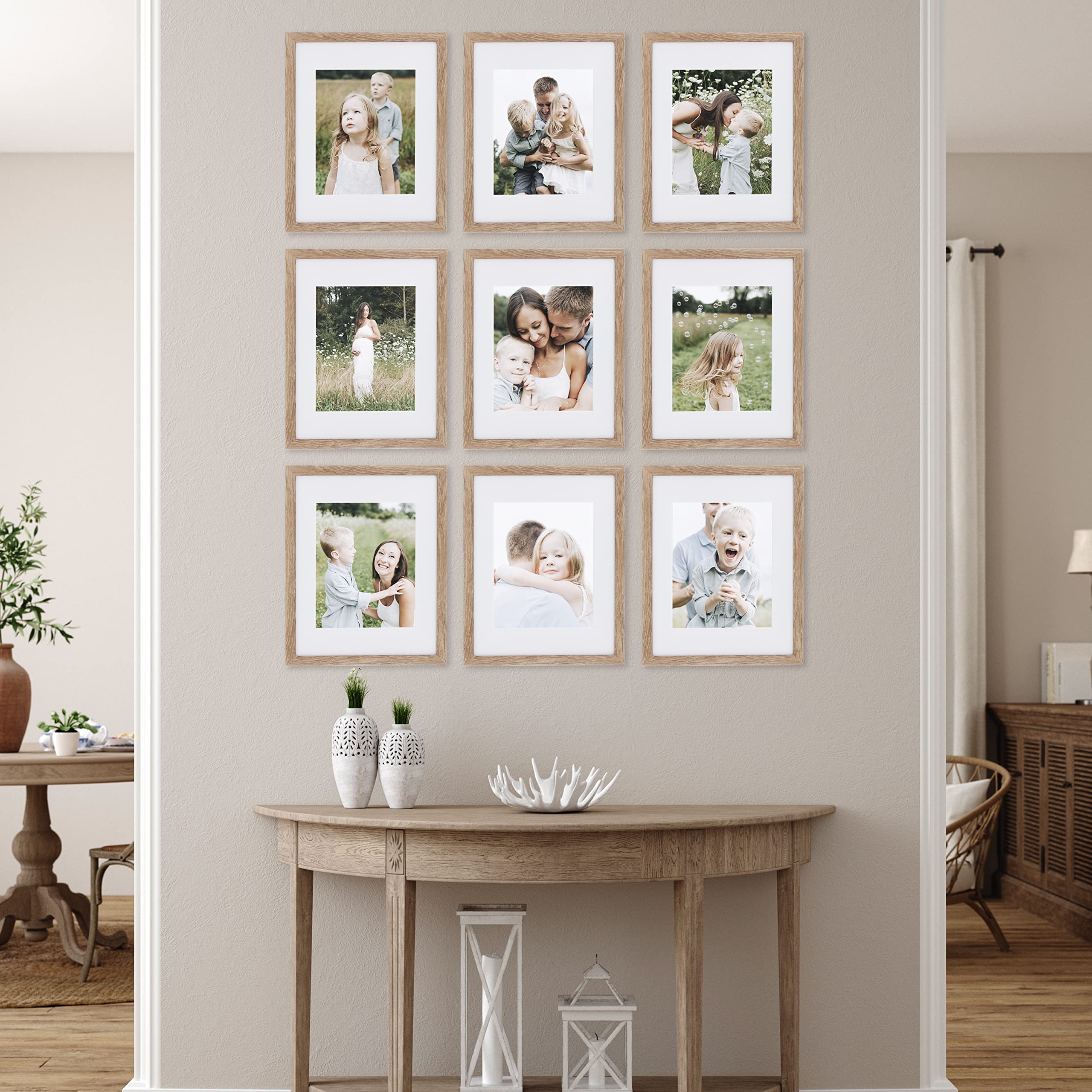 Sheffield Home 11x14 frames with mats close-up highlighting protective glass and durability